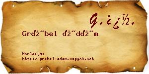 Grébel Ádám névjegykártya
