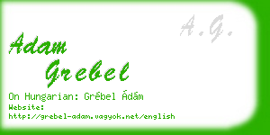adam grebel business card