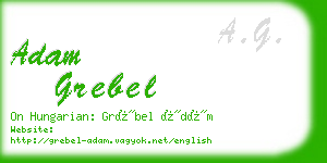 adam grebel business card